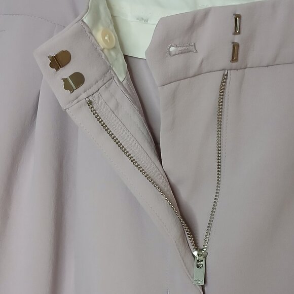 Aritzia Wilfred The Effortless Pant Wide Leg Crepette Tailored Size 12 - Picture 5 of 8